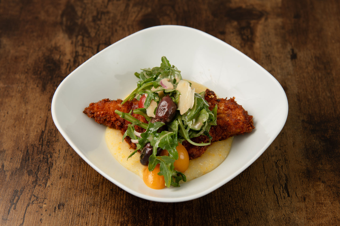 Asiago Chicken with Creamy Polenta