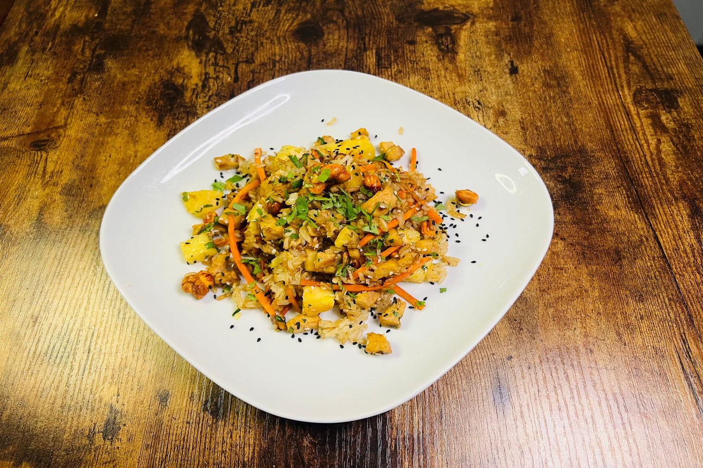 Tempeh Pineapple Fried Rice