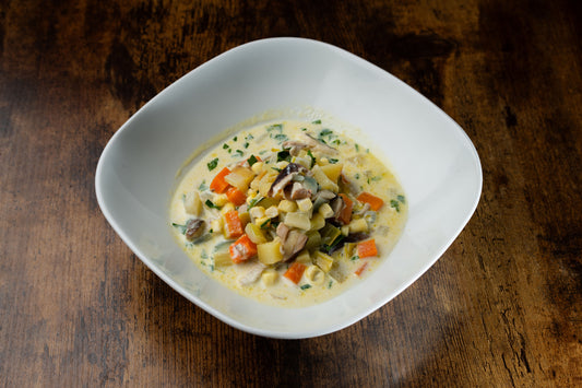 Soup: Corn Shiitake Chowder