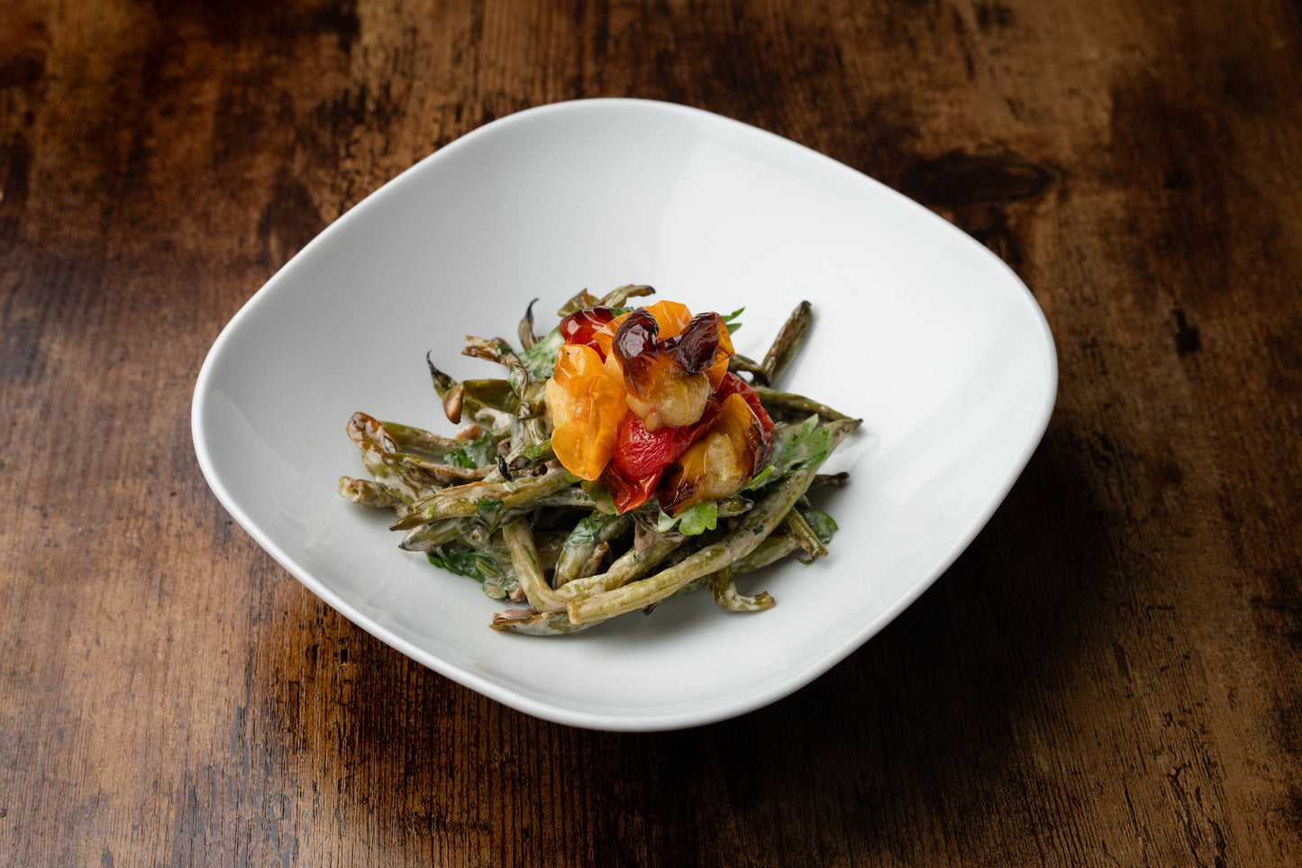 Salad: Roasted Green Beans and Winter Wheat Berry Salad