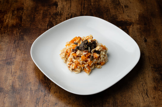 Entree: Tempeh and Butternut Squash Risotto